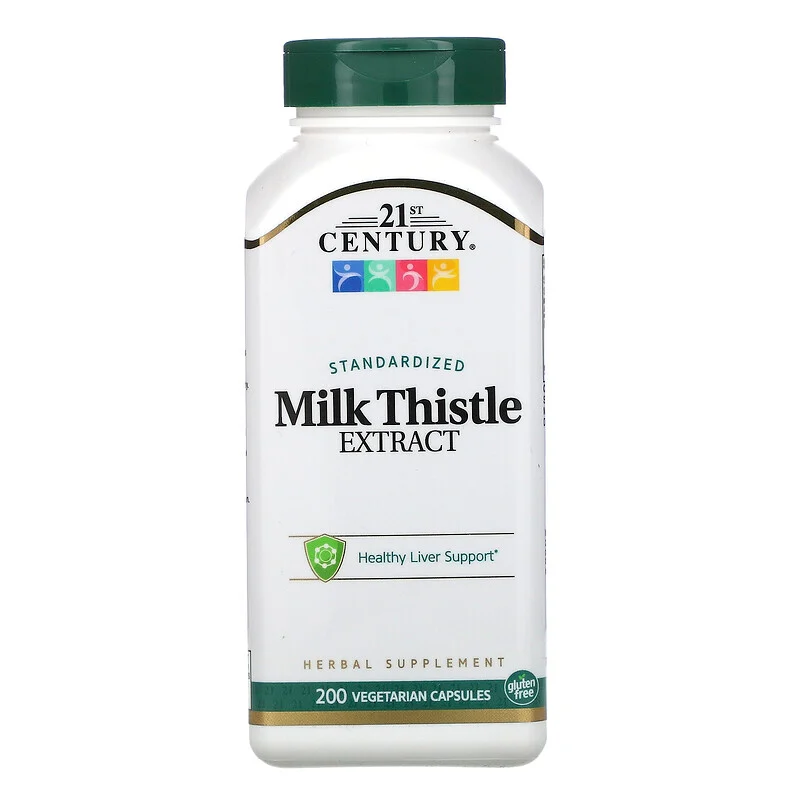 Екстракт розторопші Standardized Milk Thistle Extract 21st Century 200 капсул