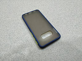Протиударний матовий чохол бампер для Samsung Galaxy S10e синій