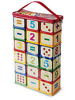 Кубики Арифметика 18 штук в сумці ТМ Юника