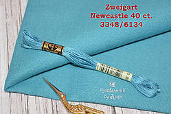 Тканина рівномірного переплетення Zweigart Newcastle 40 ct. 3348/6134 Lagoon (Лагуна)