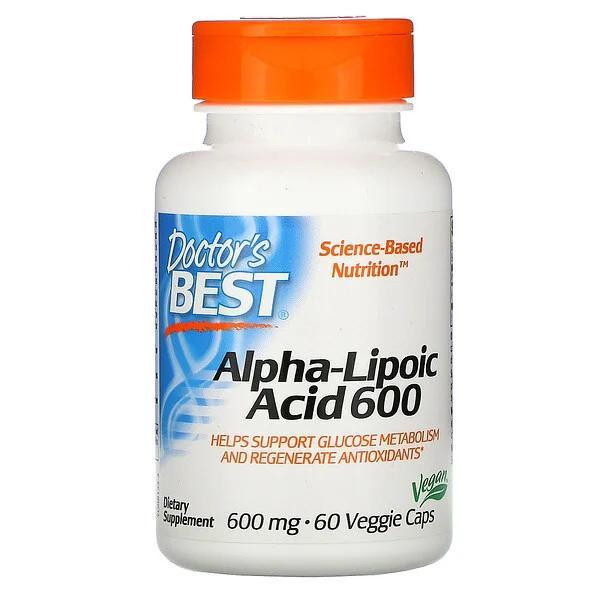 Альфа-ліпоєва кислота, 600 мг, 60 капсул, Doctor's Best