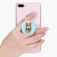 Держатель для смартфона попсокет (Popsockets) Корги (Corgi) (8754-1227)