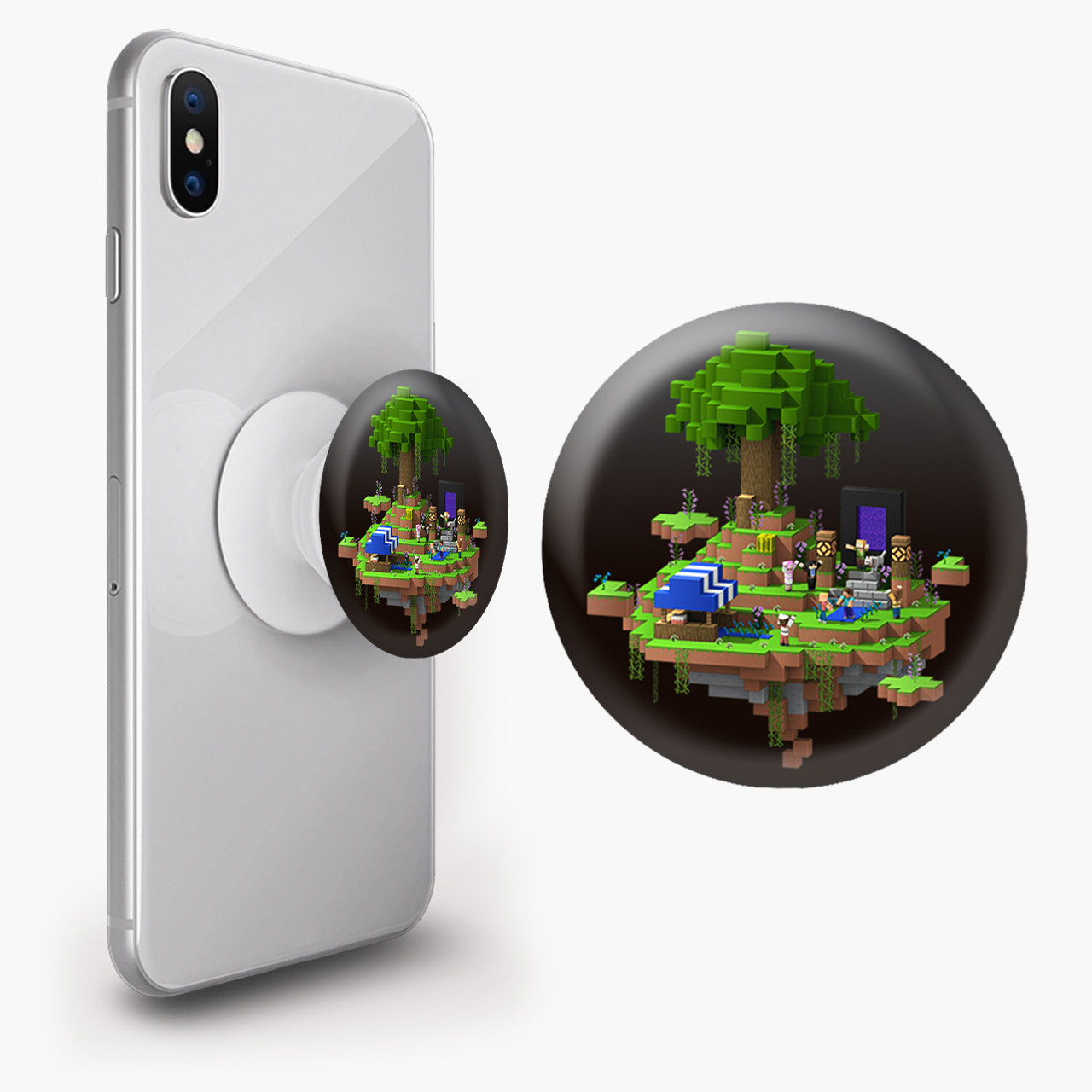 Тримач для смартфона попсокет (Popsockets)  Майнкрафт (Minecraft)