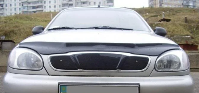 Зимова накладка Daewoo Lanos на решітку радіатора глянсова "FLY"