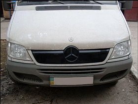 Зимова накладка Mercedes Sprinter CDI 2000-2006 на решітку радіатора матова "FLY"