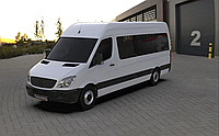 Зимняя накладка Mercedes Sprinter 2006-2013 на решетку радиатора глянцевая "FLY"