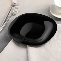 Чорна квадратна підставна тарілка Luminarc Carine Black 260 мм (L9817)