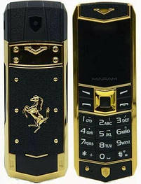 Стильний мобільний телефон H-Mobile A8 (Mafam A8) black. Vertu design кнопковий телефон Верту