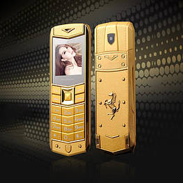 Телефон H-Mobile A8 (Mafam A8) gold. Vertu design Дизайнерський верту стиль