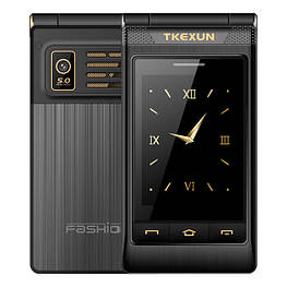 4G Телефон Tkexun G10-1 (Yeemi G10-1) black. Dual display. Мобільний телефон з Інтернетом