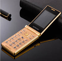 Мобильный телефон Tkexun A15 (Satrend A15) gold. Flip кнопочная раскладушка с большими кнопками