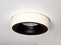 Встраиваемый точечный светильник из алюминия DIASHA 18WH+BK, бело-черный.