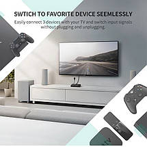 HDMI перемикач v1.4 Ugreen 40234 3 Вхід 1 Вихід 4K HD (Чорний), фото 3