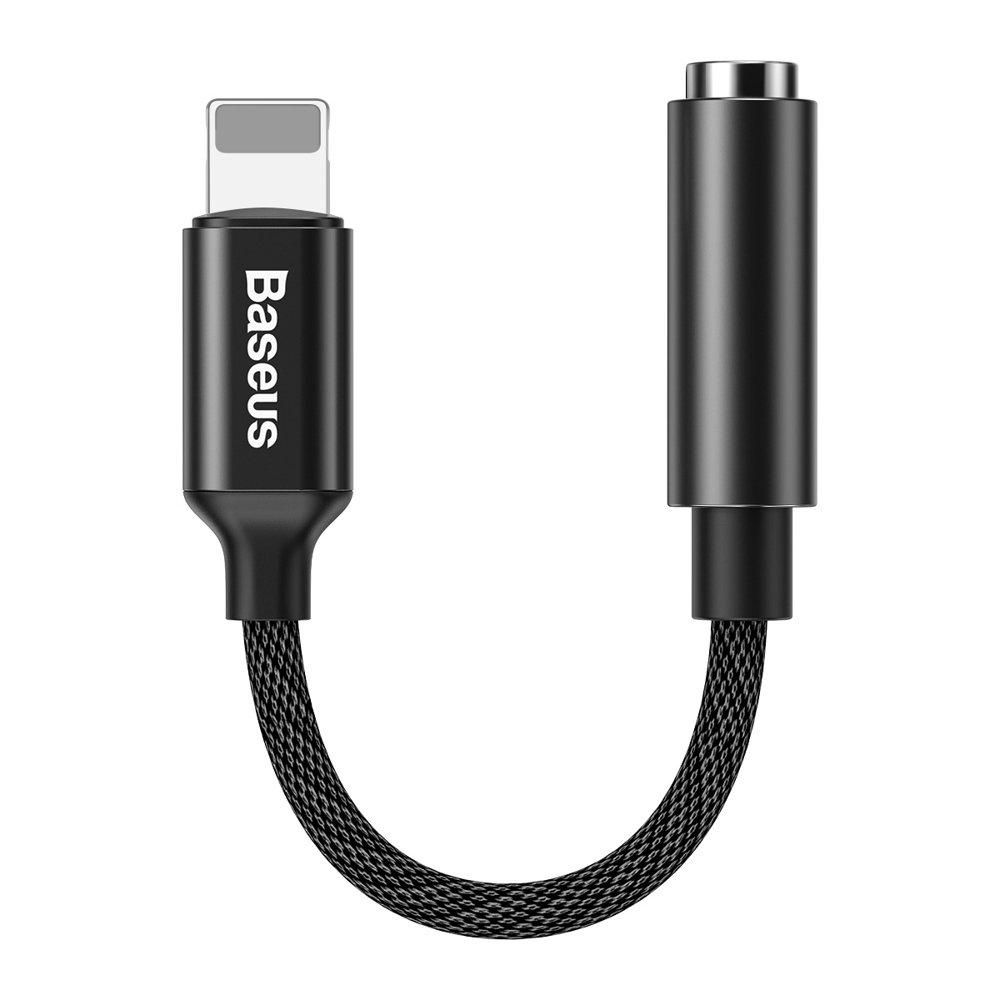 Аудіо адаптер Baseus L3.5 Lightning to 3,5 мм AUX для iPhone, iPad, iPod black (CALL3-01)