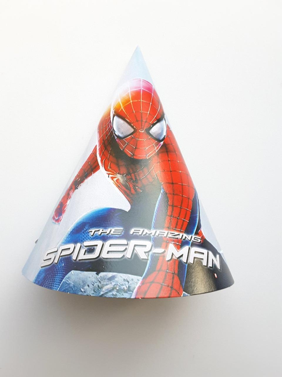 Ковпачки дитячі святкові з резиночкою Spider-man