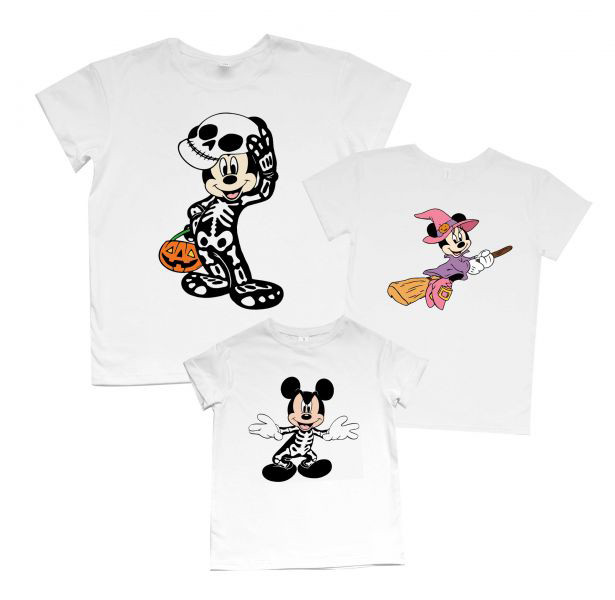 Футболки Фемілі Лук Family Look для всієї родини "Мауси в костюмах. Хелловін" Push IT