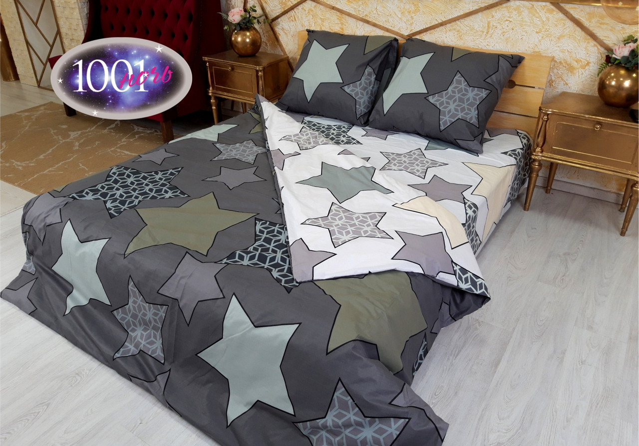 Комплект постільної білизни Бязь Голд Люкс Дуєт №бл 68 Євро 220х240