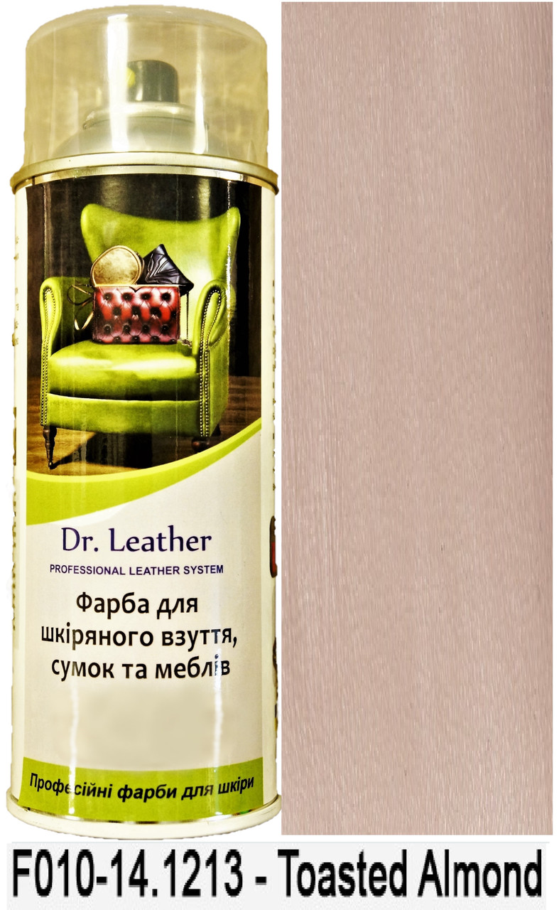 Аерозольна фарба для шкіри в балоні 384 мл. "Dr.Leather" Touch Up Pigment Toasted Almond (Підсмажений мигдаль)