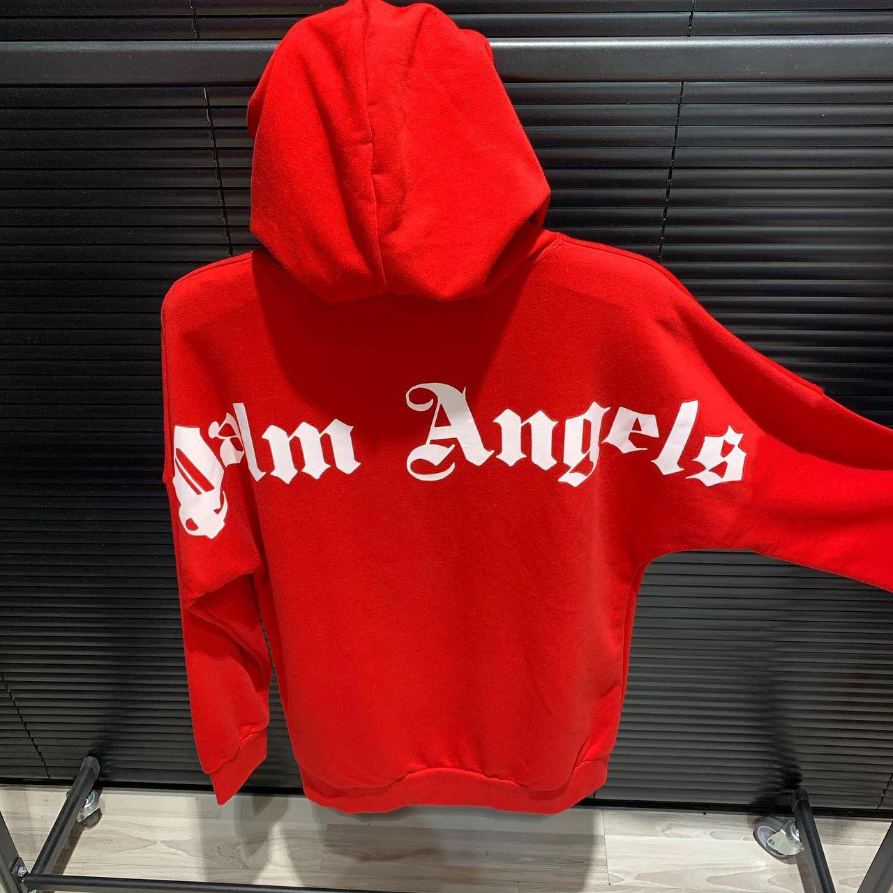 Толстовка червона Palm Angels Back | худі Палм Анжелс | Палм Ангелс кенгуру
