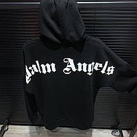 Толстовка чёрная Palm Angels back | худи палм анжелс | палм ангелс кенгуру