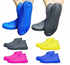 Силіконові бахіли L M S від дощу Waterproof silicone cover shoe, фото 3