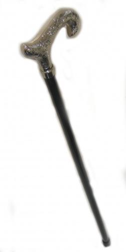 Трость Garcia Superior черный бук, никелированная рукоять - фото 3 - id-p1273540230