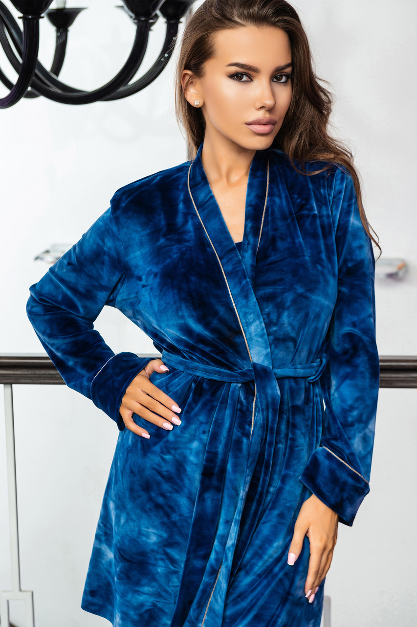 Женский короткий халат кардиган Effetto 03123, фото 1