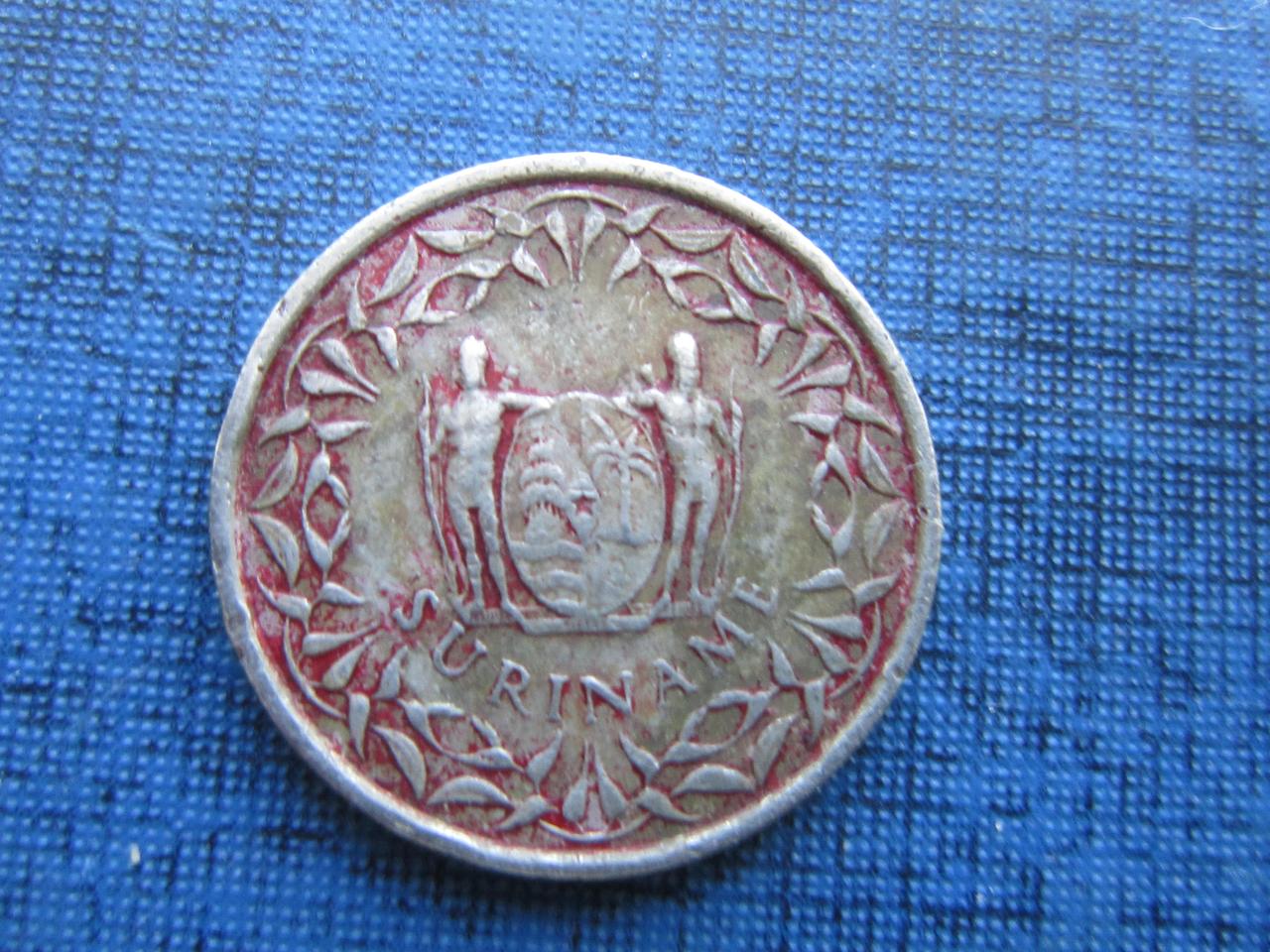 Монета 25 центов Суринам 1979 1976 две даты цена за 1 монету - фото 2 - id-p360409163