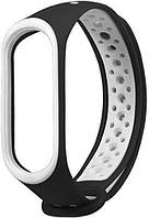 Ремінець для Xiaomi Mi Band 3/4 black/white Nike