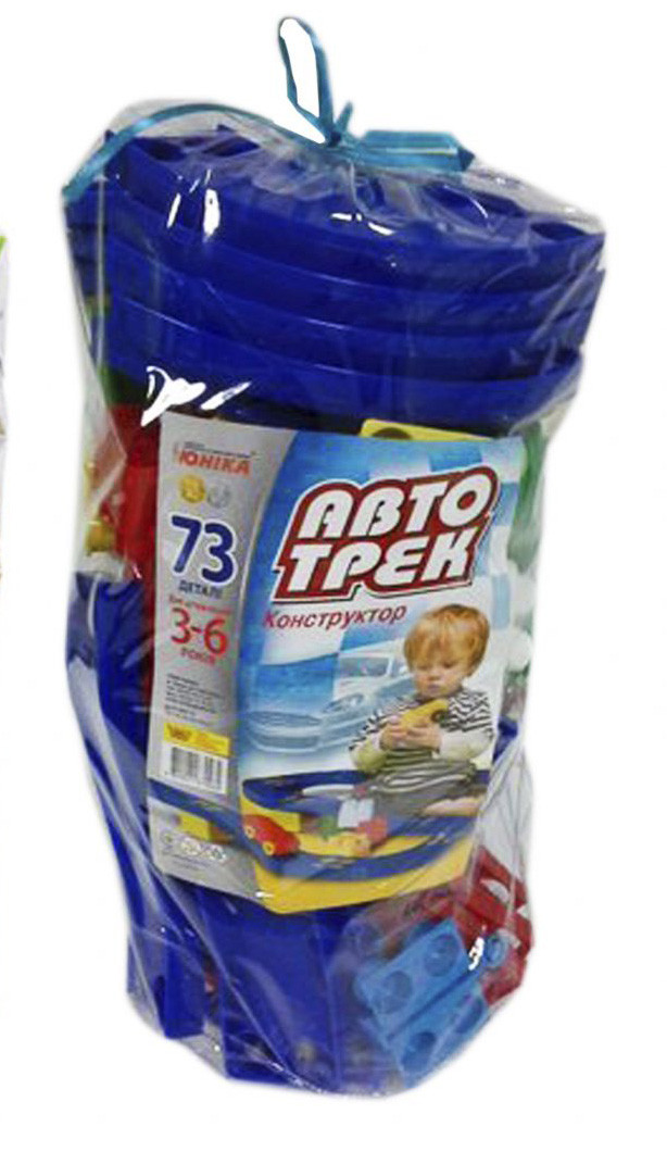 Конструктор дитячий Автотрек (73 деталі) ТМ Юніка