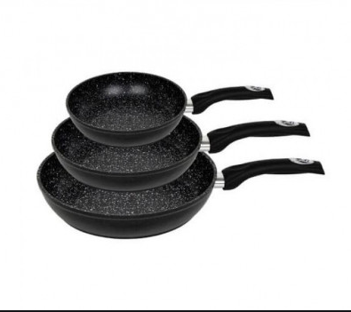 Набір сковорідок Royalty Line Black RL-PM3F 3 pcs, фото 1