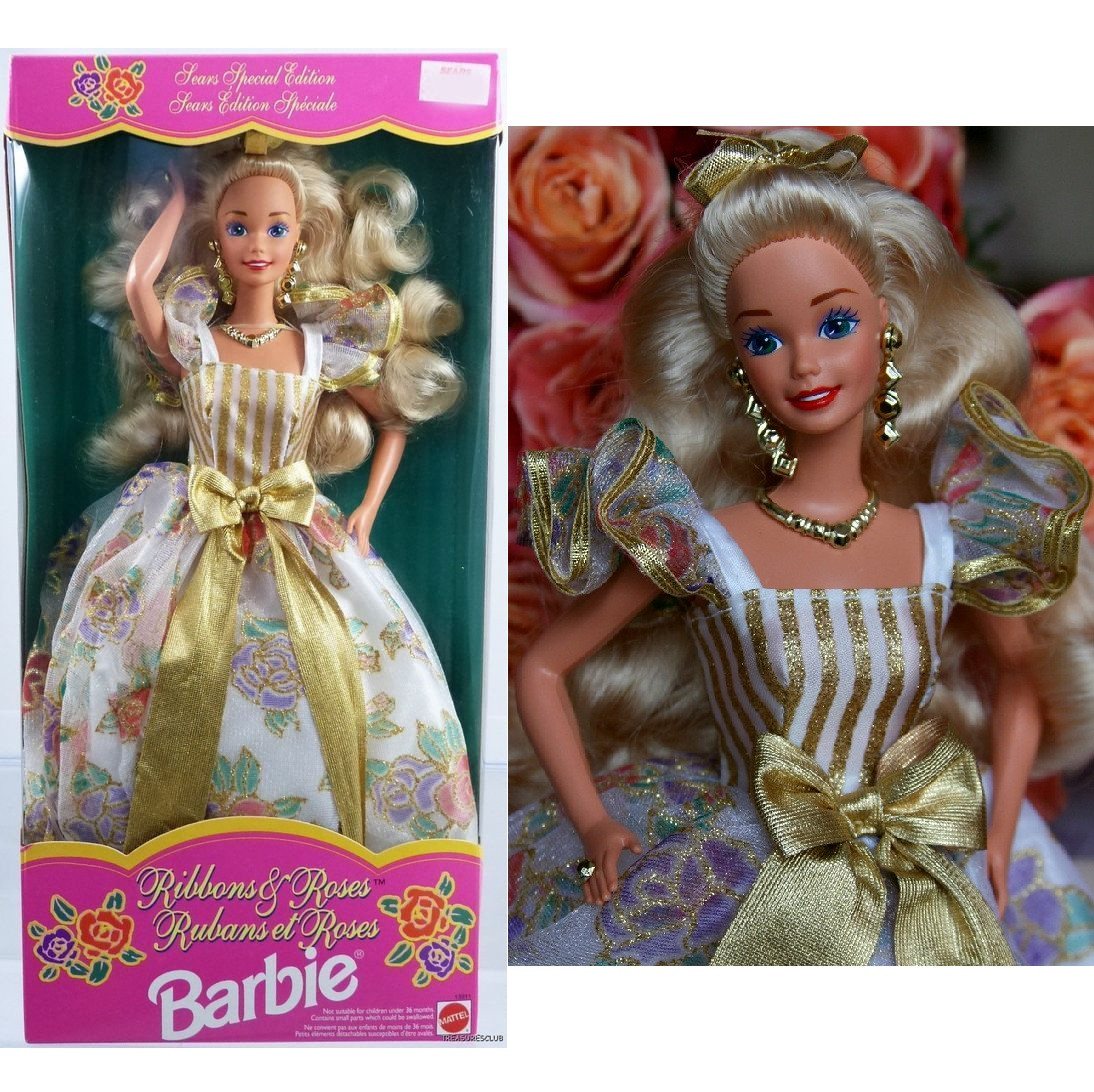 Лялька Барбі Колекційна Стрічки і троянди 1994 Barbie Ribbons and Roses 13911