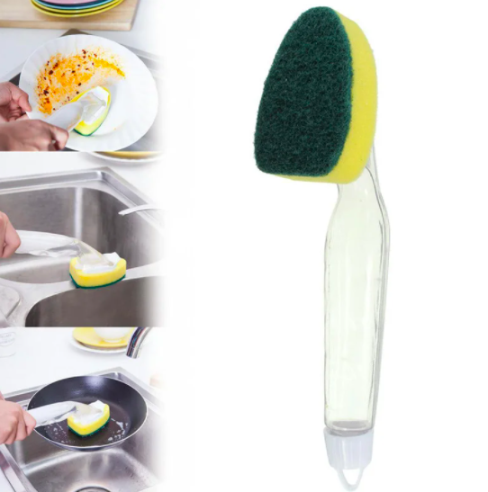 Губка для миття посуду з дозатором щітка Good Grips