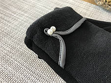 Жіночі стрейчеві рукавички чорні 8-1805-5, фото 2