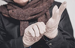 Рукавички Xiaomi FO touch screen warm velvet gloves сірі