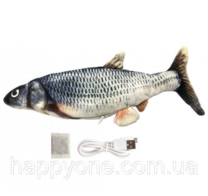 Вібрувальна іграшка-риба для кота Capsboard Fish, фото 1