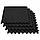 Мат-пазл (ласточкин хвіст) Springos Mat Puzzle EVA 120 x 120 x 2 cм FM0001 Black, фото 9