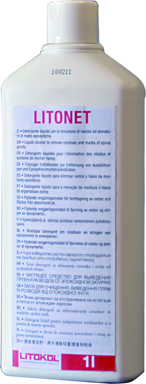 Смывка эпоксидной затирки Litokol Litonet(литонет) 5л, плитка, мозаика,натуральный камень - фото 1 - id-p318390438