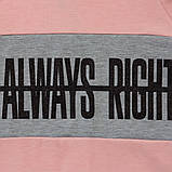 Худі для дівчинки SmileTime Fashion, рожева з сірим, фото 4