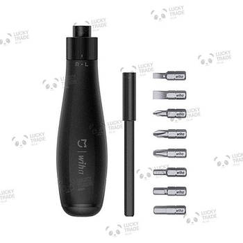 Викрутка з битами Xiaomi MiJia Wiha Screwdriver 8 в 1 Чорний (JLLSD01XH DZN4004CN)