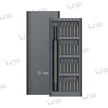 Викрутка з битами Xiaomi MiJia Wiha Screwdriver Set 24 в 1 Чорний (JXLSD01XH DZN4000CN)