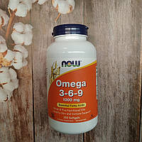 Now Foods Omega 3-6-9 250 soft 1000 mg, жирні кислоти Омега 3-6-9 нау