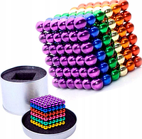 ОПТ Цветной неокуб радуга оригинал Neocube Rainbow mix colour 216 шариков 3 мм в боксе