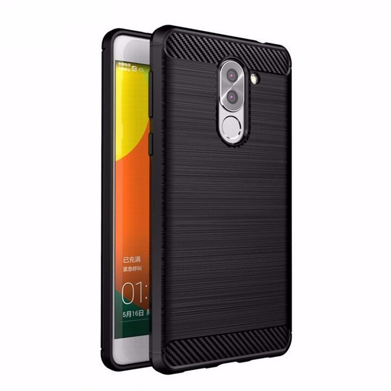 Чохол TPU Carbon Fiber Case для Huawei GR5 2017, Huawei Mate 9 Lite, Honor 6X Чорний