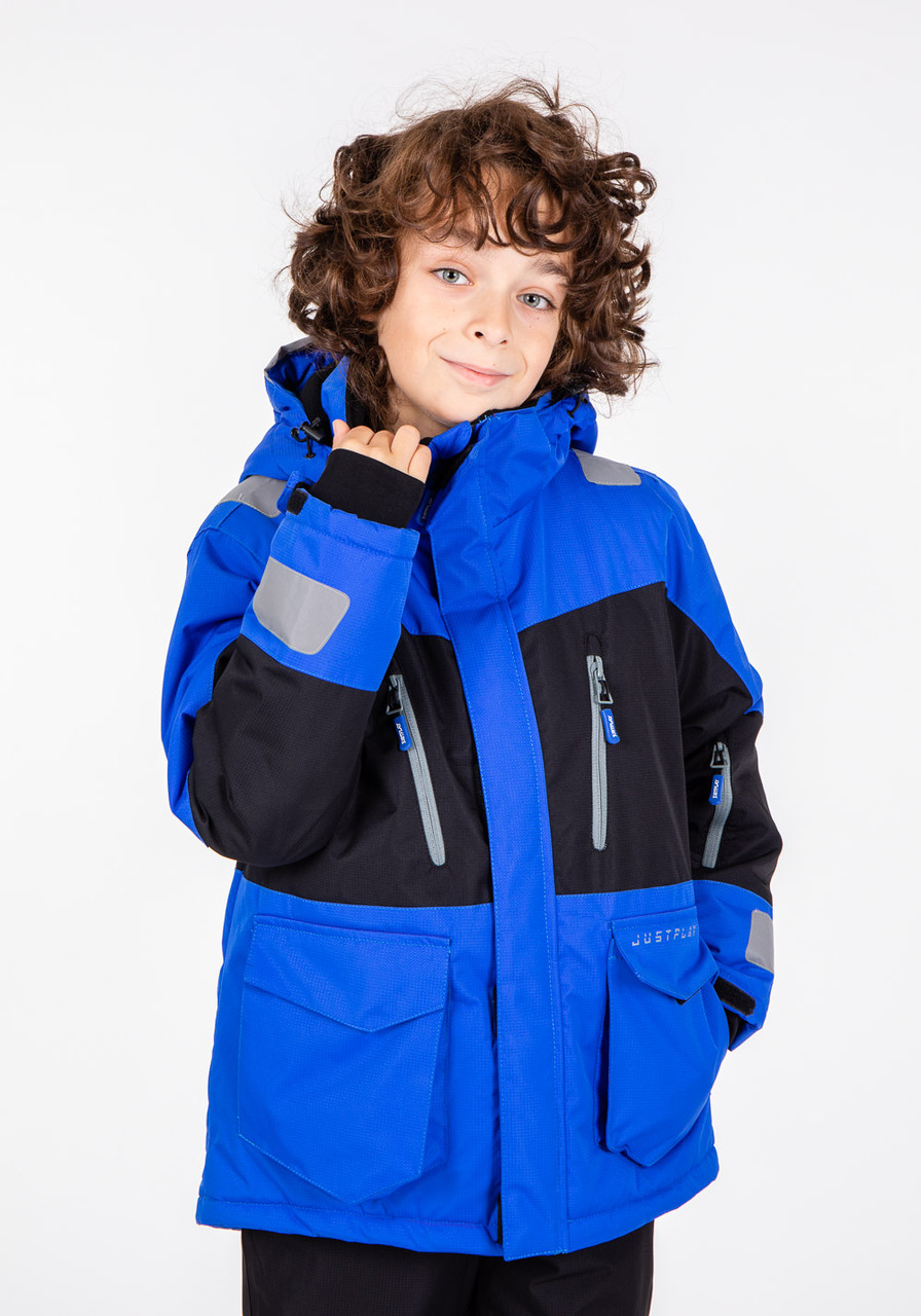 Куртка лижна дитяча Just Play Tern синій / чорний (B3343-brightBlue) — 128/134, фото 1