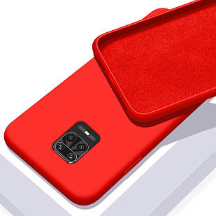 Чохол Silicone case full для Xiaomi Redmi Note 9s Red