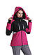 Куртка лижна жіноча Just Play малиновий / чорний (B2392-purple) — L, фото 2