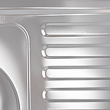 Мийка кухонна Zerix Z8060L-06-160MD (micro decor) (ZS0603), фото 2