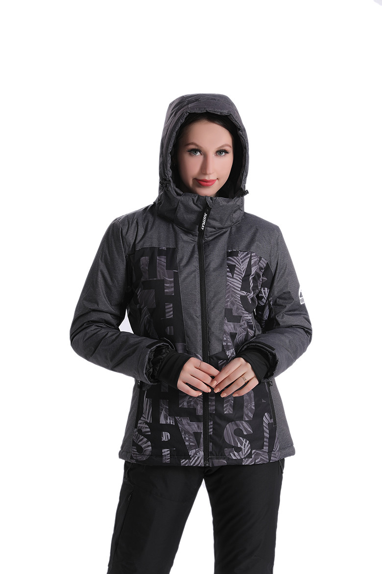 Куртка лижна жіноча Just Play Petra сірий — змішаний (B2385-gray) — XL, фото 1