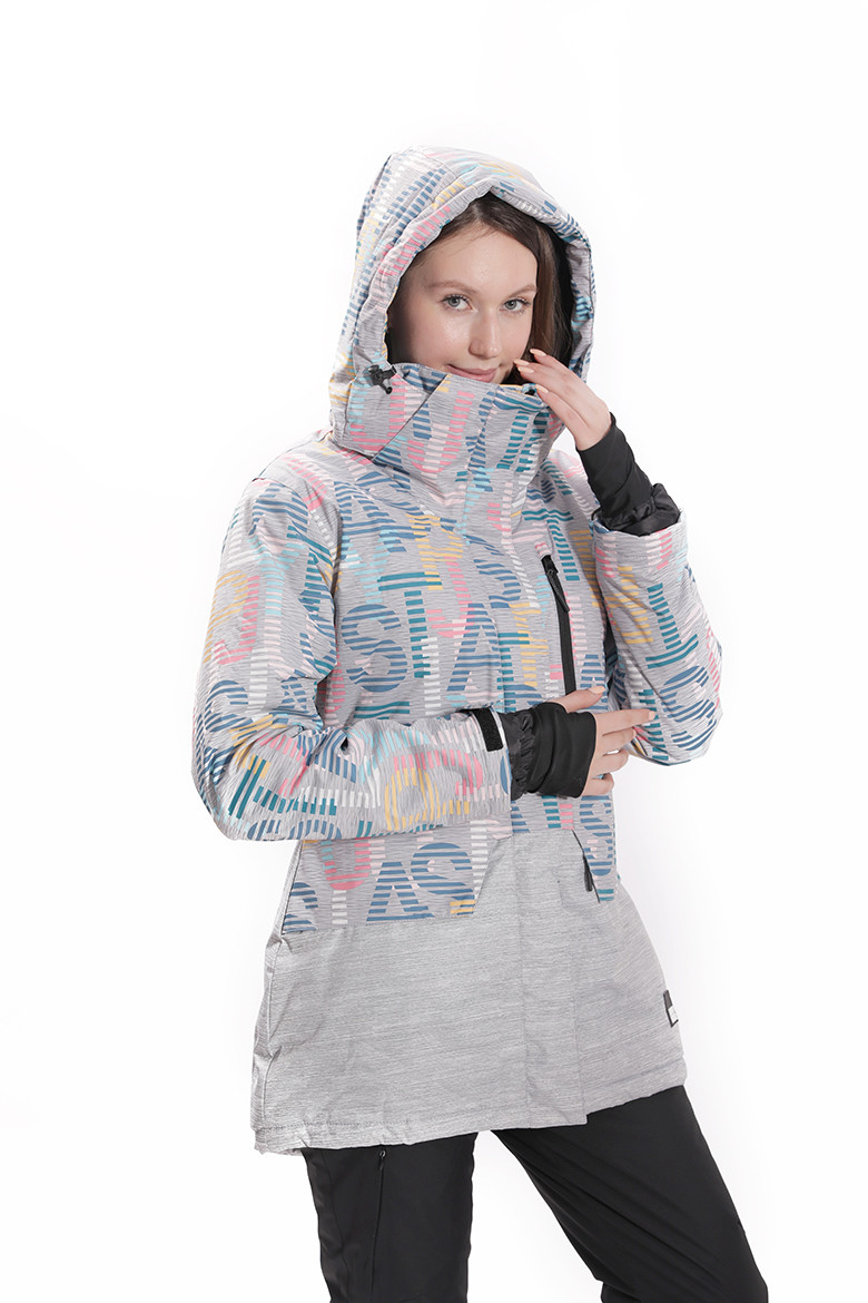 Куртка лижна жіноча Just Play світло/сірий — змішаний (B2387-lightGrey) — L, фото 1